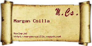 Margan Csilla névjegykártya